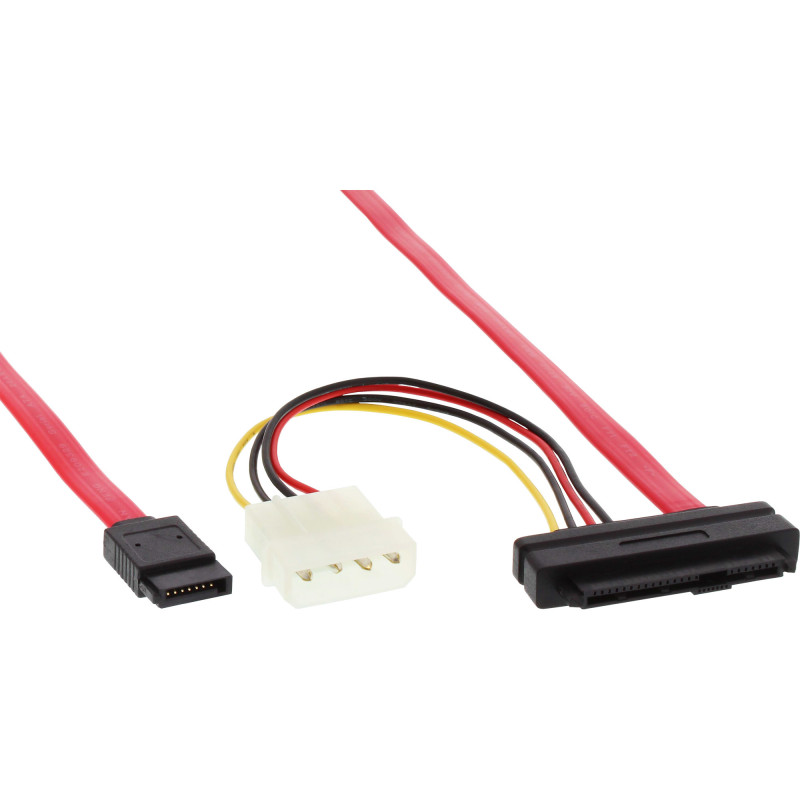 InLine Cavo SAS, SFF-8482 + alimentazione a SATA, 0,75m (Bulk), single Target InLine Cavo SAS, SFF-8482 + alimentazione a SATA, 0,75m (Bulk), single Target