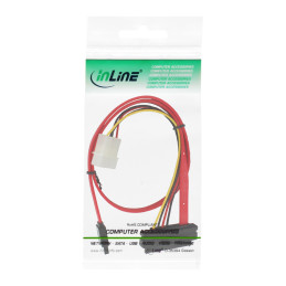 InLine Cavo SAS, SFF-8482 + alimentazione a SATA, 0,75m (Bulk), single Target