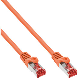 InLine Cavo patch Lan, S FTP (PiMf), Cat.6, 250 MHz, PVC, CU, arancione, 1,5m