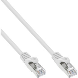 InLine Cavo patch Lan, SF UTP, Cat.5e, bianco, 1m