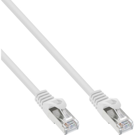 InLine Cavo patch Lan, SF UTP, Cat.5e, bianco, 1m