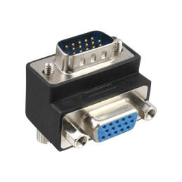 InLine Adattatore VGA Sub-D 15pin f. f., dorato, angolo 90°