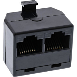 InLine Distributore ISDN, 1x spina RJ45 a 2x presa RJ45, senza res. di term.