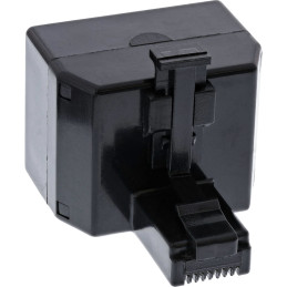 InLine Distributore ISDN, 1x spina RJ45 a 2x presa RJ45, senza res. di term.