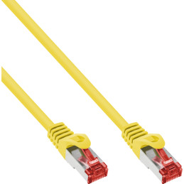 InLine Cavo patch Lan, S FTP (PiMf), Cat.6, 250 MHz, PVC, CU, giallo, 50m