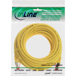 InLine Cavo patch Lan, S FTP (PiMf), Cat.6, 250 MHz, PVC, CU, giallo, 50m