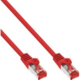 InLine Cavo patch Lan, S FTP (PiMf), Cat.6, 250 MHz, PVC, CU, rosso, 40m