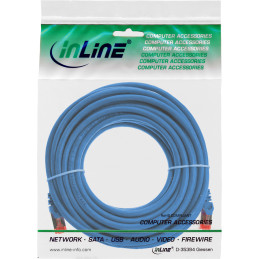 InLine Cavo patch Lan, S FTP (PiMf), Cat.6, 250 MHz, PVC, CU, blu, 40m