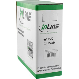 InLine Matassa Cavo Cat.6, S FTP(PiMF), AWG27, PVC, CU, bianco, 100m