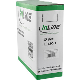 InLine Matassa Cavo Cat.6, S FTP(PiMF), AWG27, PVC, CU, nero, 100m