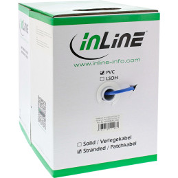 InLine Matassa Cavo Cat.5e, blu, SF UTP, AWG26, PVC, CCA, 100m