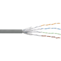 InLine Matassa Cavo Cat.6, S FTP(PiMF), AWG27, PVC, CU, grigio, 100m