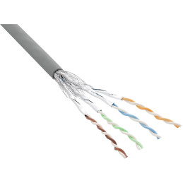 InLine Matassa Cavo Cat.6, S FTP(PiMF), AWG27, PVC, CU, grigio, 100m