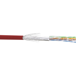 InLine Matassa Cavo Cat.5e, rosso, SF UTP, AWG26, PVC, CCA, 100m