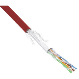 InLine Matassa Cavo Cat.5e, rosso, SF UTP, AWG26, PVC, CCA, 100m