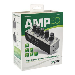 InLine AmpEQ Hi-Res AUDIO amplificatore USB per cuffie ed eq.., jack da 3,5 mm