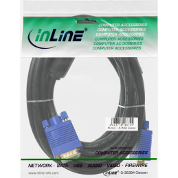 InLine Cavo S-VGA Premium, maschio-maschio HD a 15pin, ferriti, nero, 7m