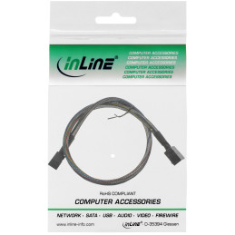 InLine Cavo Mini SAS, SFF-8643 a SFF-8643 + Sideband, 0,5m