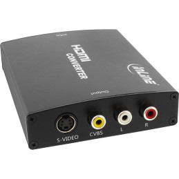 InLine Convertitore HDMI a S-Video e Video Composite, con Audio RCA (L R)