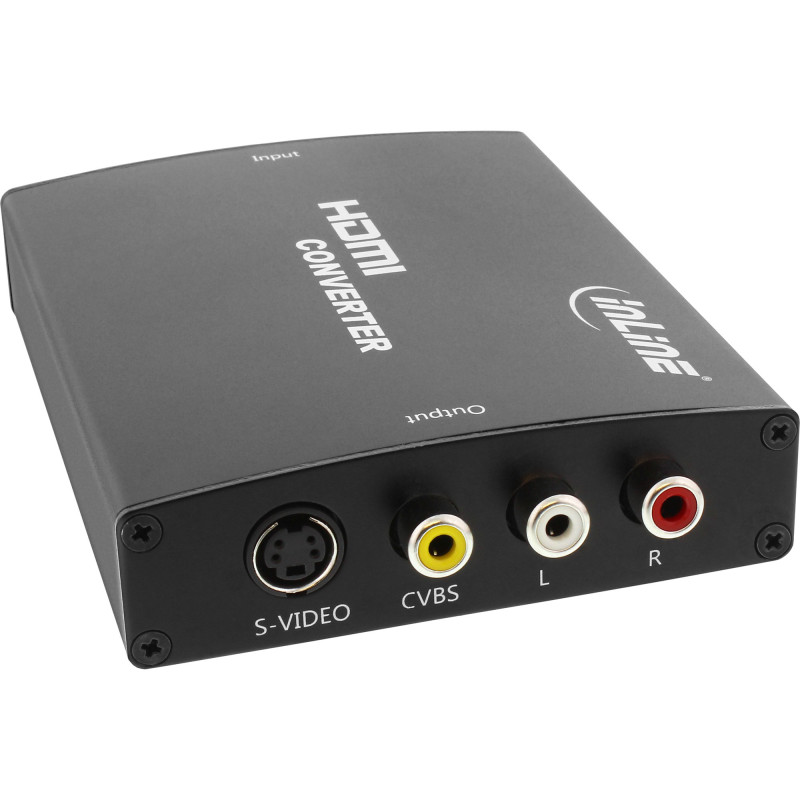 InLine Convertitore HDMI a S-Video e Video Composite, con Audio RCA (L R) InLine Convertitore HDMI a S-Video e Video Composite, con Audio RCA (L R)