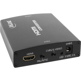 InLine Convertitore HDMI a S-Video e Video Composite, con Audio RCA (L R)