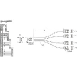 InLine Cavo Mini SAS, SFF-8087 a 4x SATA, 1m, configurazione 1 1, OCR