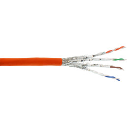 InLine Matassa Cavo Cat.7a, S FTP(PiMF), 1200MHz, halogenfree, arancio, 300m