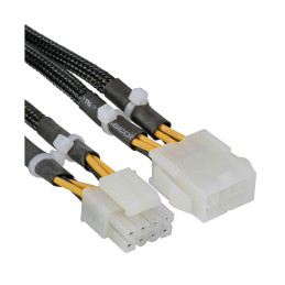 InLine Cavo di alimentazione int. da 4+4pin 12V F a 8pin EPS 12V M, 0,30m