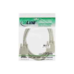 InLine Cavo VGA, Sub-D 15pin maschio   maschio, 5m, beige