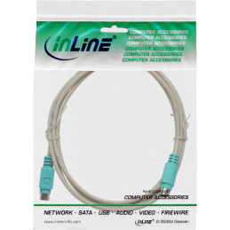 InLine Cavo PS 2, 6pin Mini-Din M-M pc99, connettore verde,2m