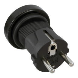 InLine Adattatore alimentazione, Spina CEE 7 7 a Presa I (Australia)I, Nero