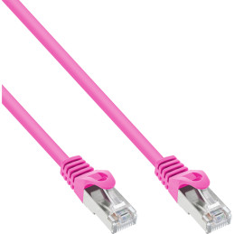InLine Cavo patch Lan, SF UTP, Cat.5e, rosa, 20m