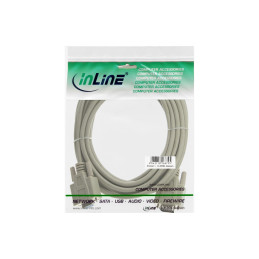 InLine Cavo VGA, Sub-D 15pin maschio   femmina, 5m, beige