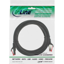 InLine Cavo patch Lan, S FTP (PiMf), Cat.6, 250Mhz, PVC, CCA, nero, 3m