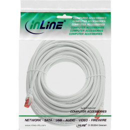 InLine Cavo patch Lan, S FTP (PiMf), Cat.6, 250Mhz, PVC, CCA, bianco, 5m