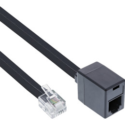 InLine Cavo prolunga modulare telefonico, maschio-femmina, RJ12, 2m