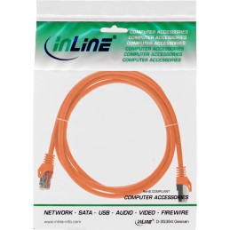 InLine Cavo patch Lan, SF UTP, Cat.5e, arancione, 1,5m