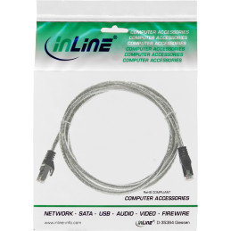 InLine Cavo patch Lan, SF UTP, Cat.5e, trasparente, 1,5m