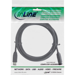 InLine Cavo FireWire IEEE1394, 6pin maschio a 9pin maschio, 800Mbit s, 1,8m