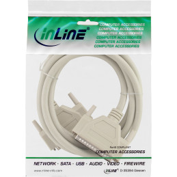 InLine Cavo seriale, M-M 37pin, 1 1, 2m