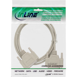 InLine Cavo seriale, Sub-D 25pin M a Sub-D 25pin M pressofuso, Pin 1 1, 10m