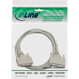 InLine Cavo seriale, Sub-D 25pin M a Sub-D 25pin F pressofuso, Pin 1 1, 10m