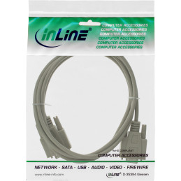 InLine Cavo seriale, Sub-D 9pin maschio   femmina, pressofuso, Pin 1 1, 15m