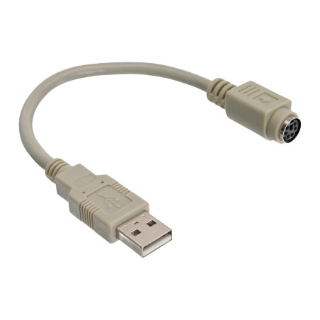 InLine Adattatore USB A maschio   PS 2 Mini Din 6pin femmina, cavo 0,2m