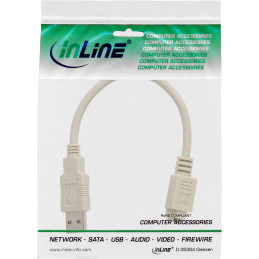 InLine Adattatore USB A maschio   PS 2 Mini Din 6pin femmina, cavo 0,2m