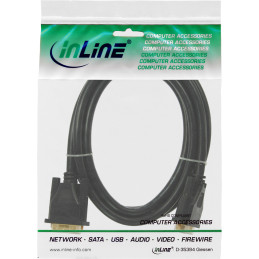 InLine Cavo DVI-D 24+1 maschio   maschio, 10m, dorato, PREMIUM, nero