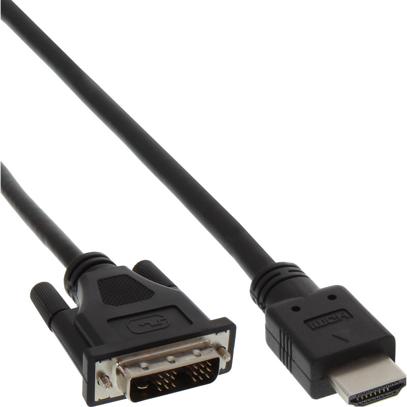 InLine Cavo HDMI a DVI 18+1, nero, maschio maschio, 1m InLine Cavo HDMI a DVI 18+1, nero, maschio maschio, 1m
