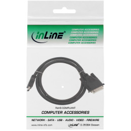 InLine Cavo HDMI a DVI 18+1, nero, maschio maschio, 1m