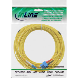 InLine Cavo Duplex, LC SC 9 125µm, Fibra Ottica OS2, 20m