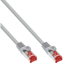 InLine Cavo patch Lan, S FTP (PiMf), Cat.6, 250Mhz, PVC, CCA, grigio, 10m